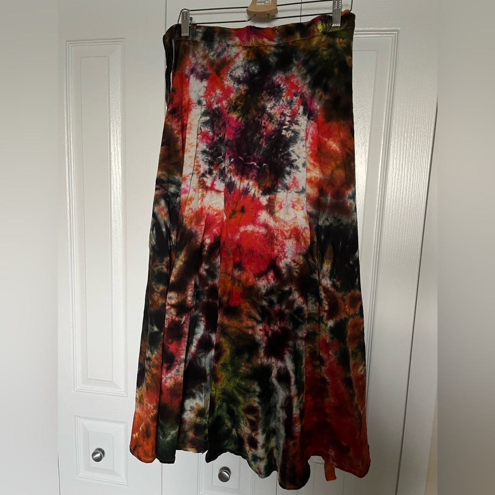 Beautiful Tie Dye Wrap Skirt